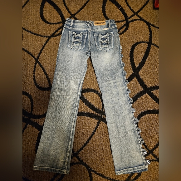 Platinum Plush cut out jeans - Picture 2 of 9